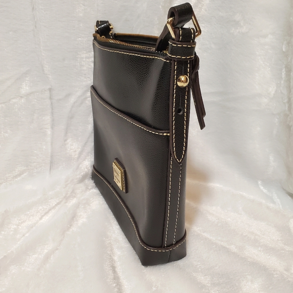 Dooney & Bourke Black and Brown Crossbody Bag - Picture 3 of 16